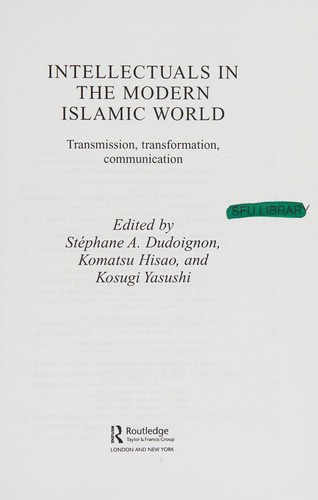 Intellectuals in the Modern Islamic World
