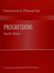 Progressions, Instructor's Manual for