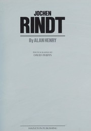 Rindt - Driver's Profile (Driver Profiles)