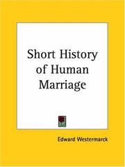 Short History of Human Marriage