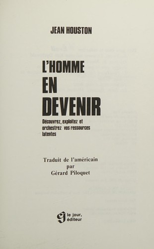L'Homme en devenir