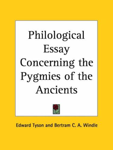 A philological essay concerning the pygmies of the ancients