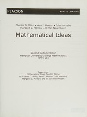 Mathematical Ideas Second Custom Edition for Hampton University