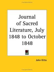 Journal of Sacred Literature, July 1848 to October 1848