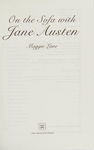 On the Sofa with Jane Austen