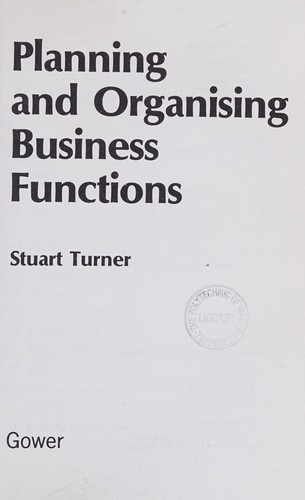 Planning and organising business functions