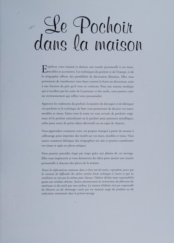 Pochoir dans la maison (le) idees deco