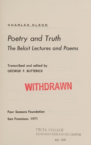 Poetry and truth