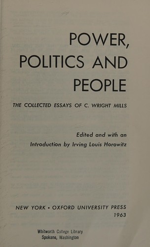 Power, Politics, and People