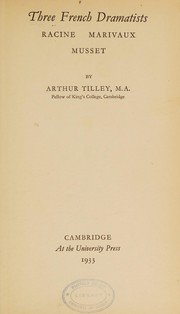 Three French Dramatists