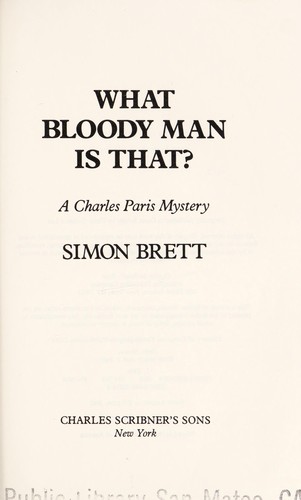 What bloody man is that?
