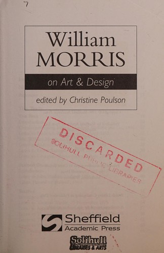 William Morris on art & design