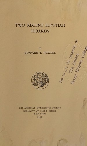 Two recent Egyptian hoards