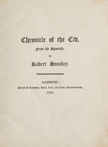 Chronicle of the Cid