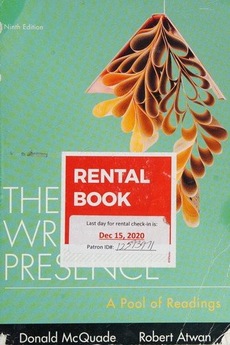 The Writer's Presence -- ninth edition