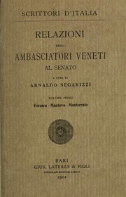 Relazioni degli Ambasciatori Veneti al Senato