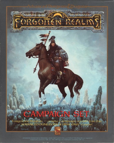 The Forgotten Realms Campaign Set (AD&D Fantasy Roleplaying, 2books + 4maps + HexGrid)