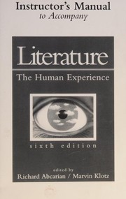 Instructor's manual to accompany Literature, the human experience, sixth edition