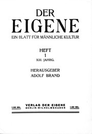 Der Eigene, 13. Jahrgang