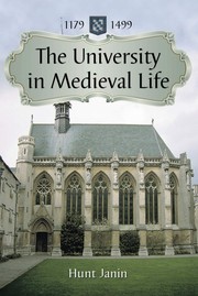 The university in medieval life, 1179-1499