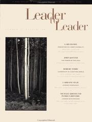 Leader to Leader (LTL), Winter 2003 (J-B Drucker Foundation Series)