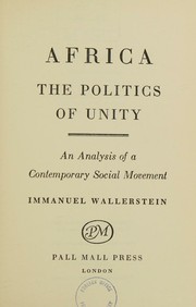 Africa, the politics of unity