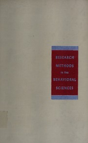 Research methods in the behaviorial sciences