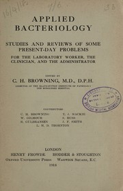 Applied bacteriology