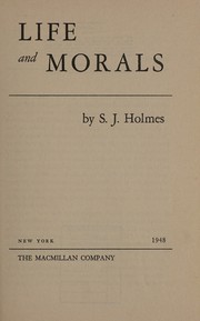 Life and morals