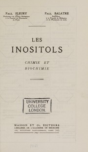 Les inositols, chimie et biochimie