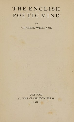The English poetic mind
