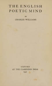 The English poetic mind