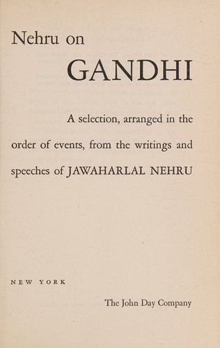 Nehru on Gandhi