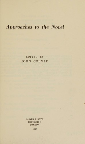 Approaches to the novel