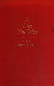 As once you were
