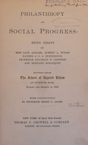 Philanthropy and social progress