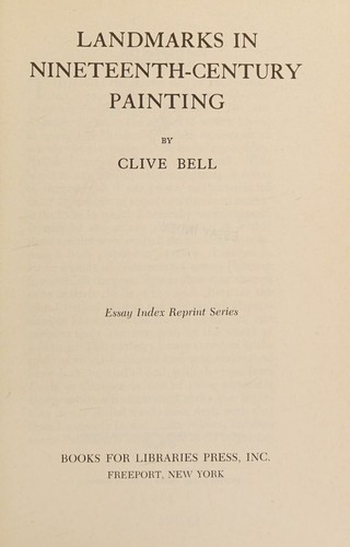 Landmarks in nineteenth-century painting