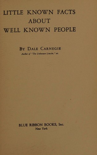 Little known facts about well known people
