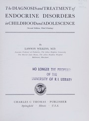 The diagnosis and treatment of endocrine disorders in childhood and adolescence