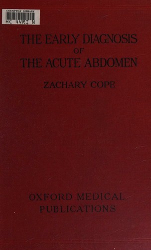 The Early diagnosis of the acute abdomen