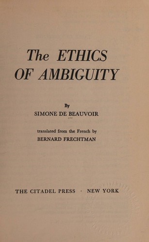 The ethics of ambiguity