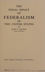 The fiscal impact of federalism in the United States