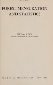 Forest mensuration and statistics