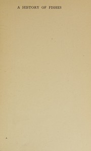 A history of fishes