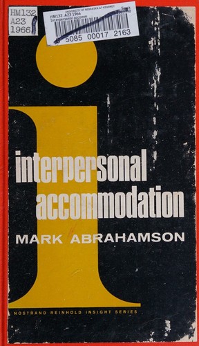 Interpersonal accommodation