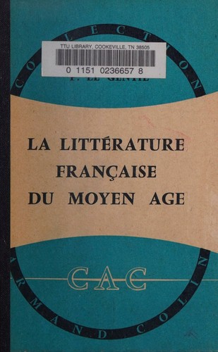 La littérature française du moyen age