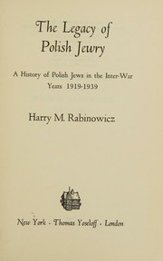 The legacy of Polish Jewry