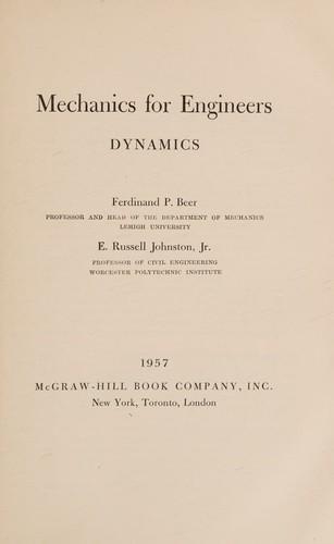 Mechanics for Engineers, Dynamics