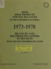 Milk, milk products and egg balances in OECD member countries =