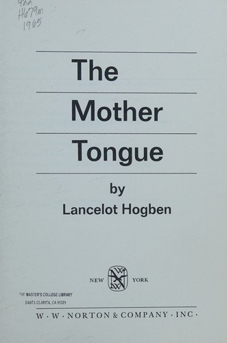 The mother tongue